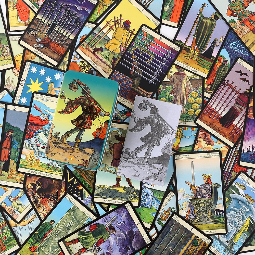 缶の中の新しいビジョンタロット,10x6 cm - Tarot Deck With Guidebook のレビューと価格