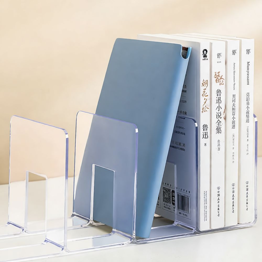 透明アクリル製ブックスタンド。デスクトップオーガナイザーとし - Clear Acrylic Book Stand Holder のレビューと価格