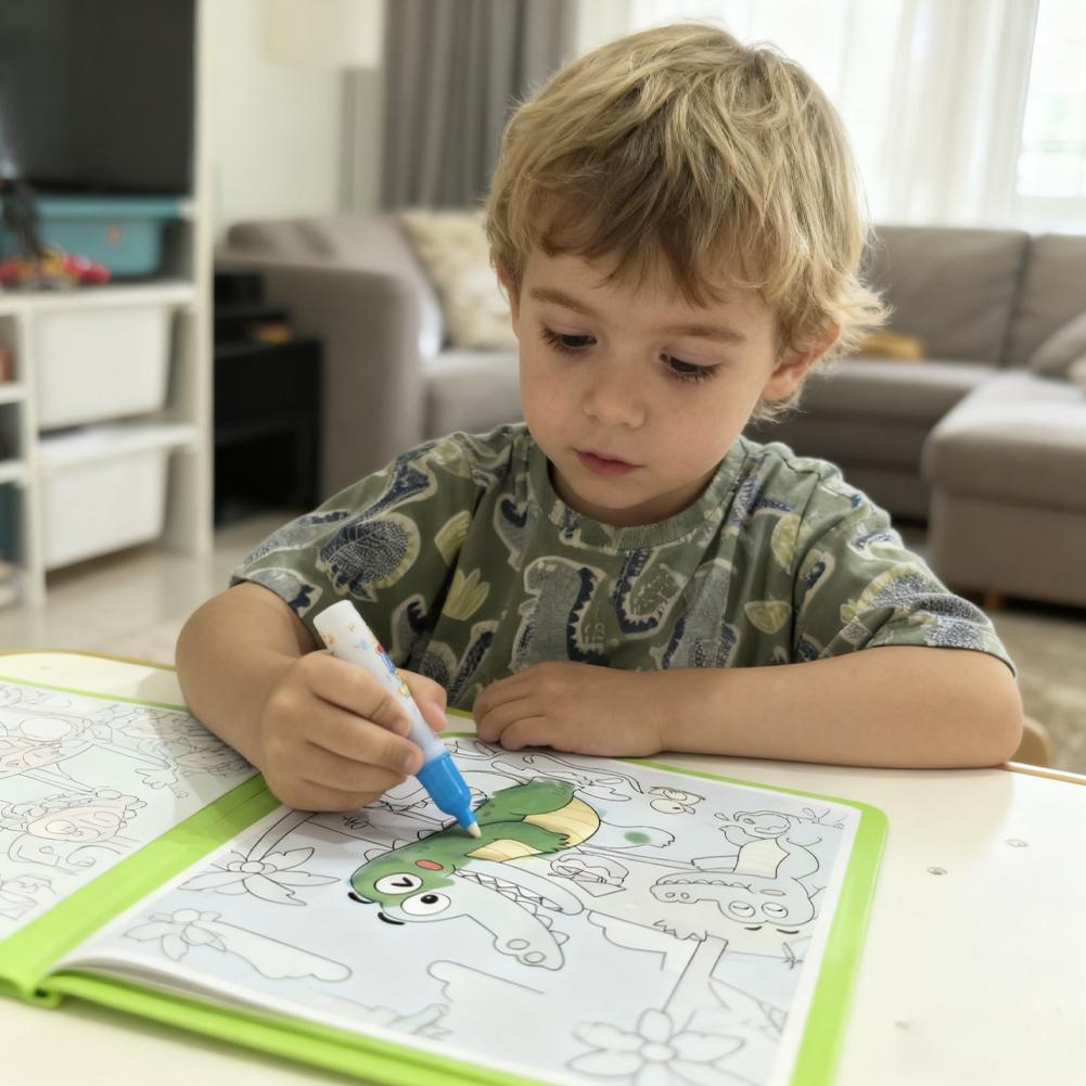 魔法の水描画ブック DIY 落書き水描画ブック塗り絵誕生日  - Reusable Water Magic Coloring Book のレビューと価格