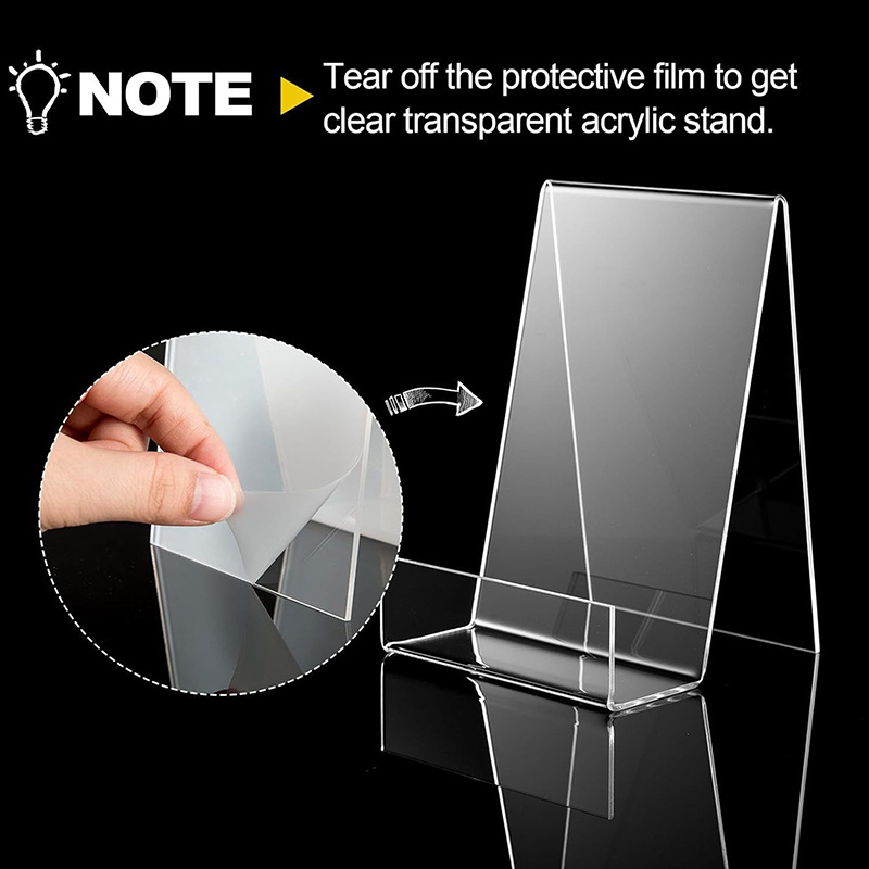 コミックブック用アクリルホルダー、コミック用クリアフレーム、 - Clear Acrylic Book Stand Holder のレビューと価格
