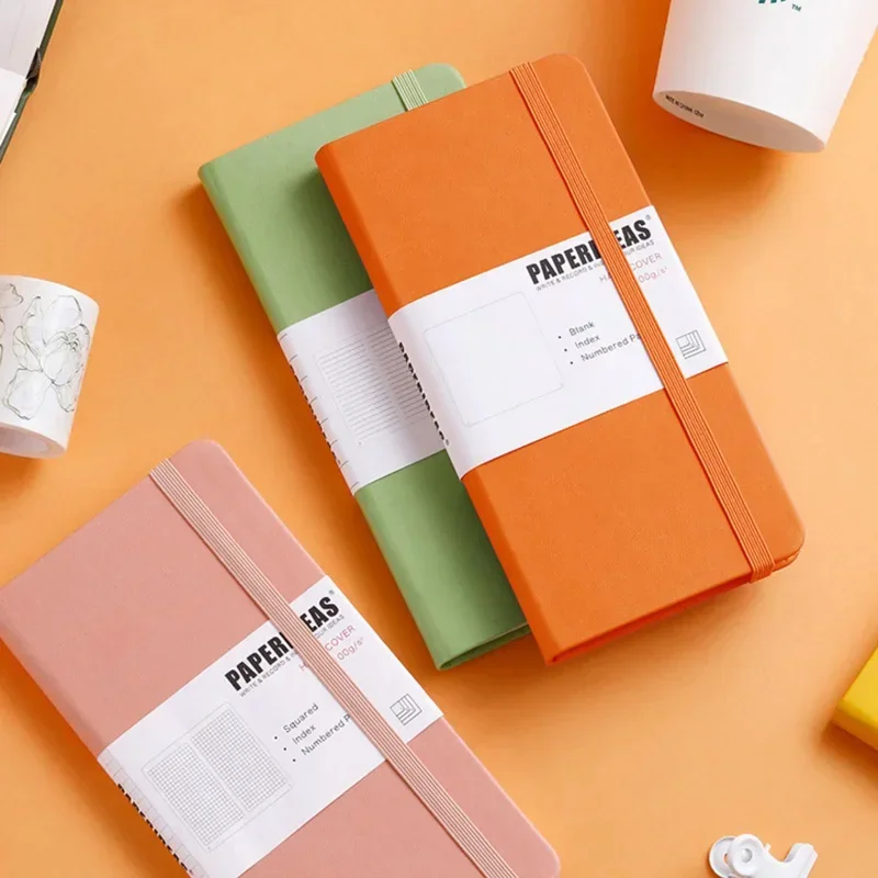 ハードワークトラベルノートブック、番号付き、点線、スパイラル - Vintage Leather Journal Notebook のレビューと価格