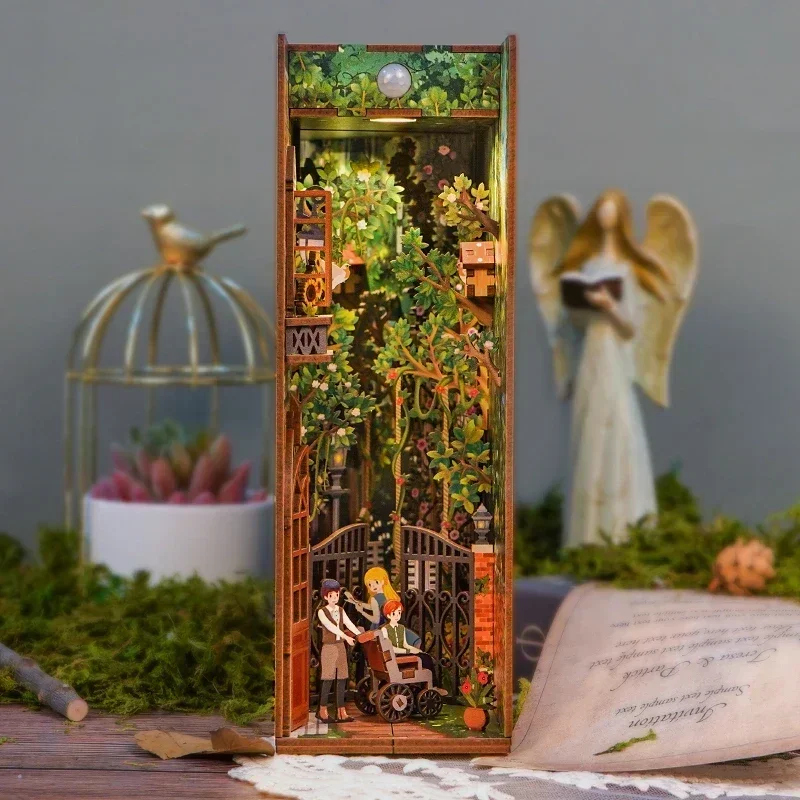 DIY木製ブックヌックシェルフインサートキット、ミニチュアシ - Diy Wooden Book Nook Kit Shelf Insert のレビューと価格